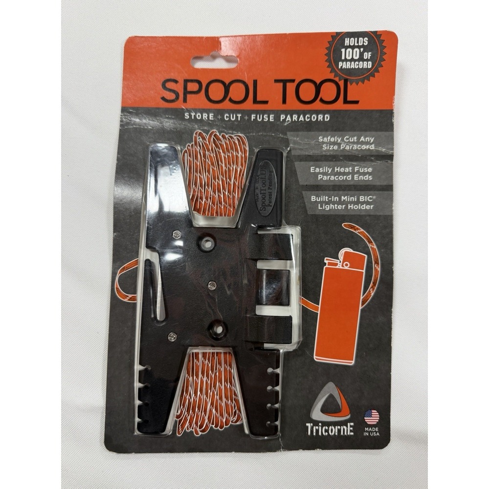 TricornE Spool Tool Paracord Holder Winder Cutter Fuse Device USA Made Survival